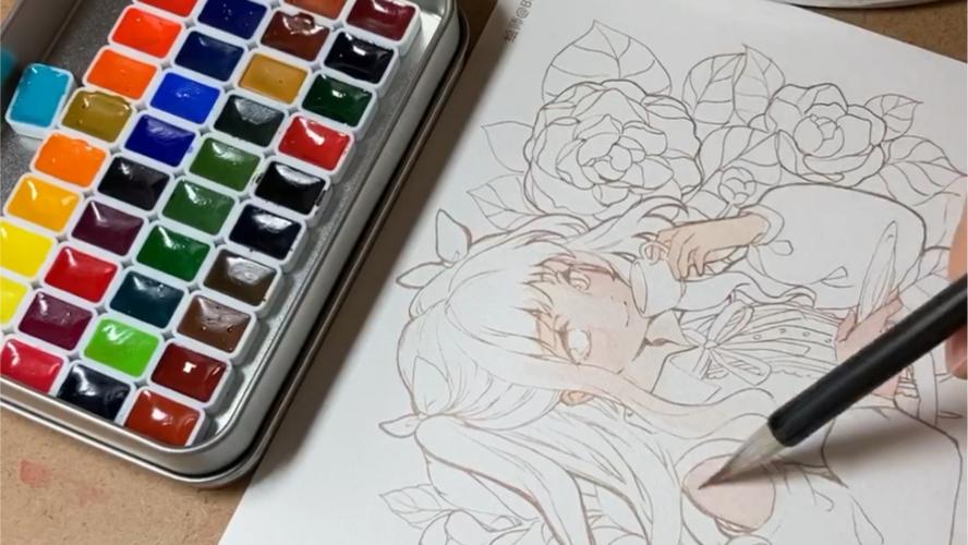 sai2画完画后如何让线稿变色