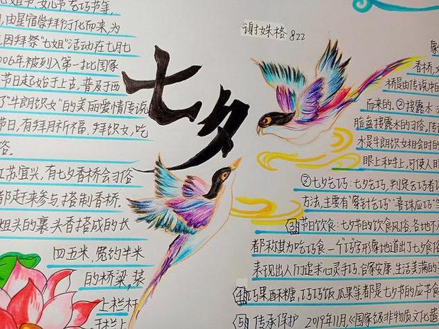 七夕节手抄报一等奖