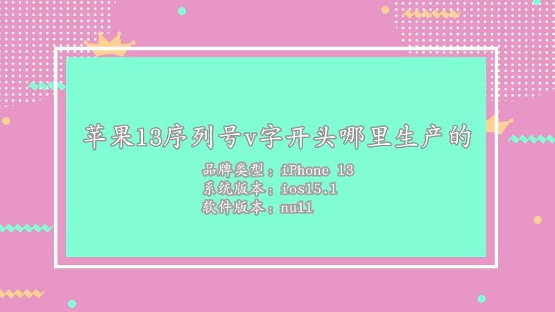 苹果v开头是哪里产的