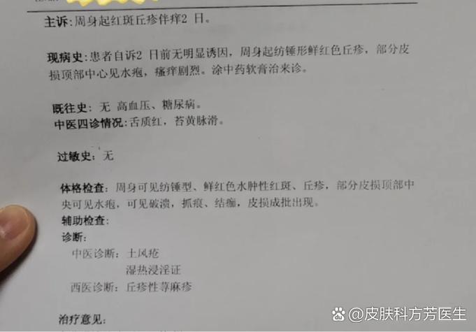 一痒一挠就出现凸起的疙瘩