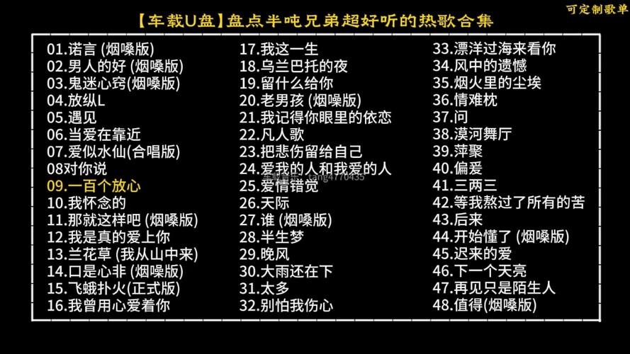 十大烟嗓歌曲截图1