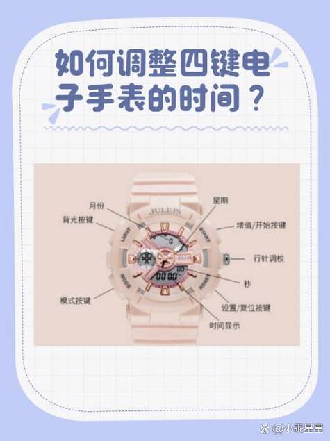 电子手表如何调整时间和日期