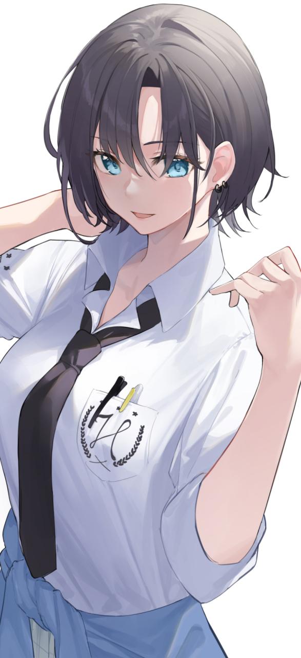 短发女漫画人物