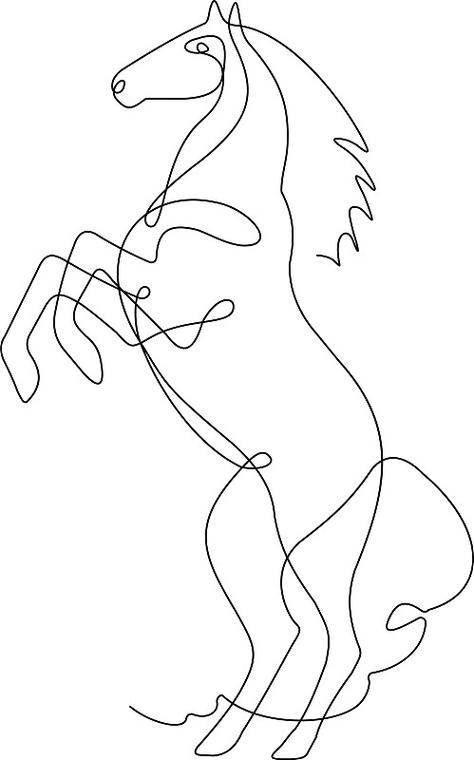 一条线画成的图案