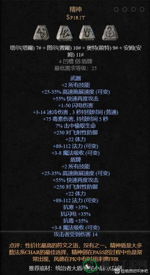 暗黑2开荒符文之语装备