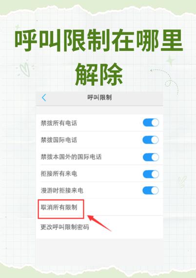 华为手机被呼叫限制怎么解除
