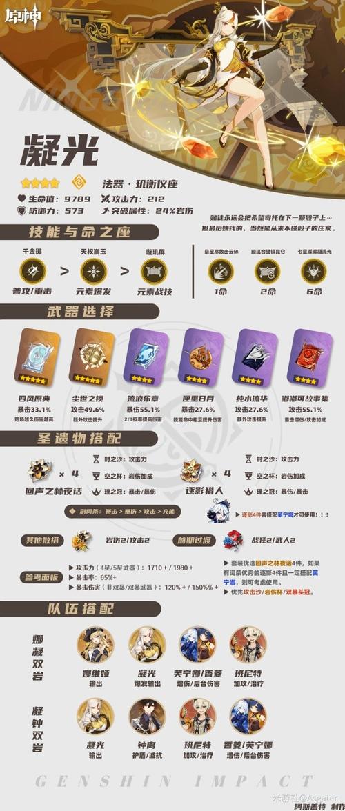 凝光武器推荐