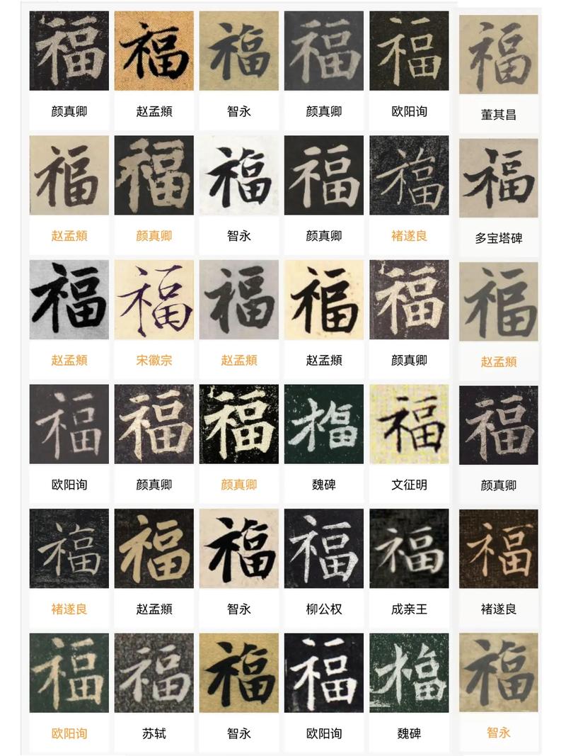 福字怎么写好看图片