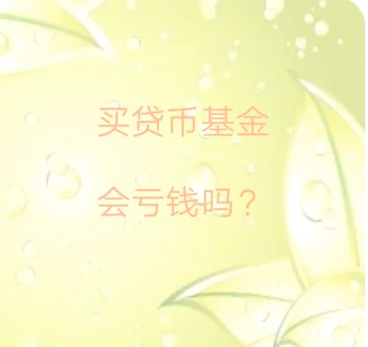 货币基金会损失本金吗