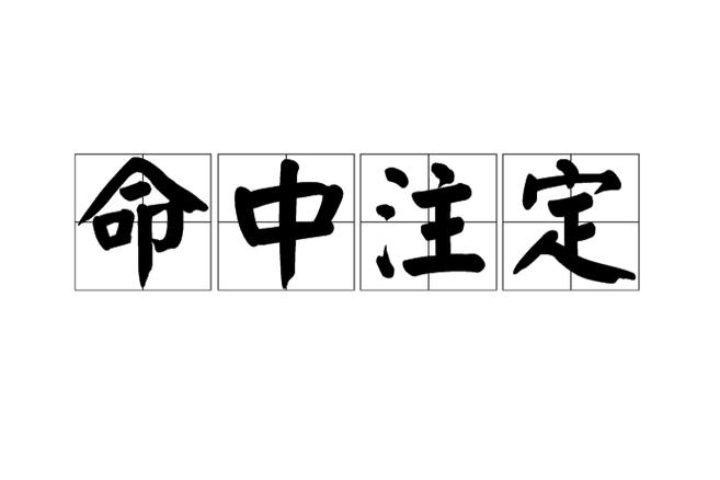 命中注定什么意思