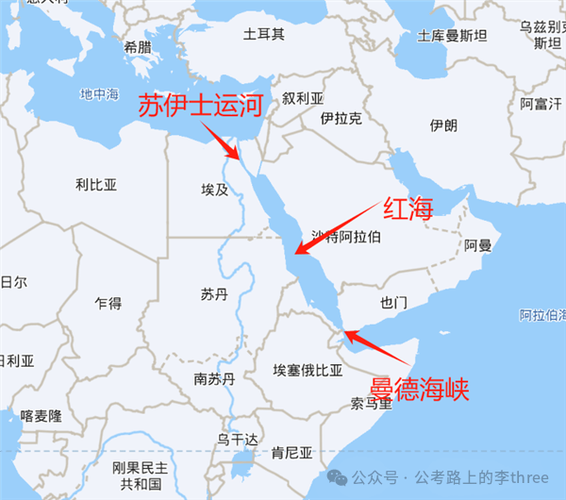 霍尔木兹海峡在地图上的位置