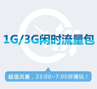 电信流量闲时包