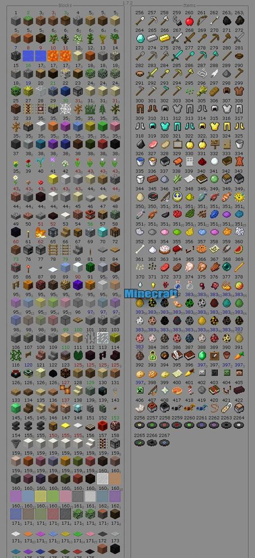 minecraft方块图鉴