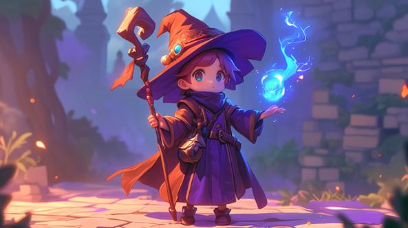 手机游戏一个拿魔法杖的