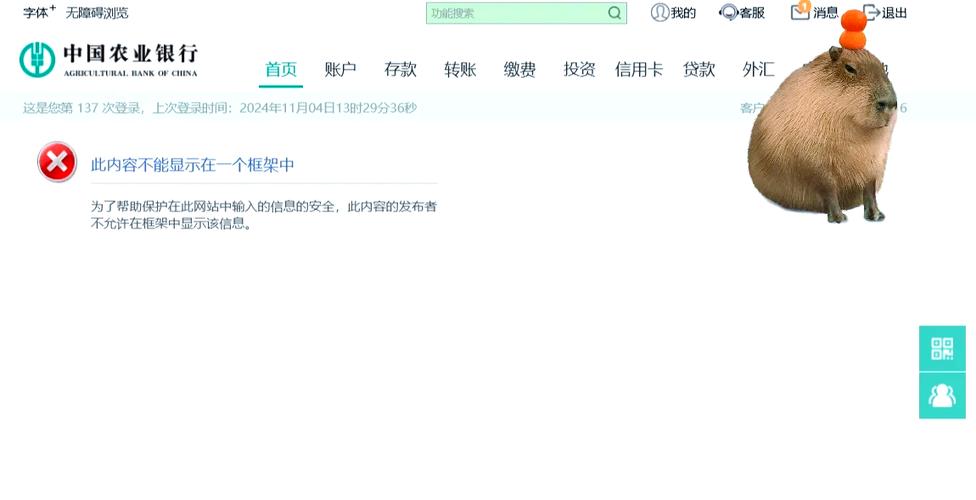 农行企业网银输入密码直接黑屏