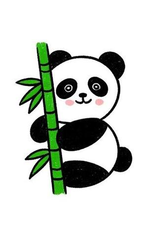 熊猫简笔画图片
