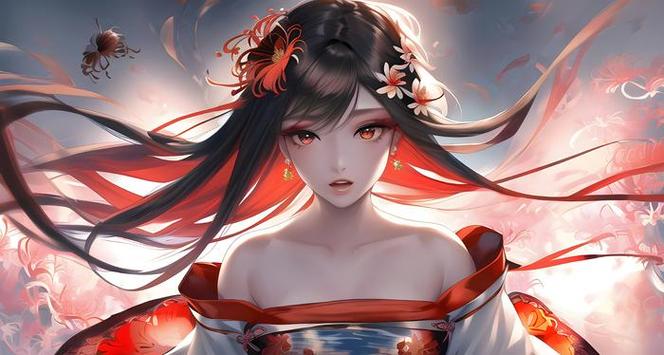 二次元红色系唯美图片截图2