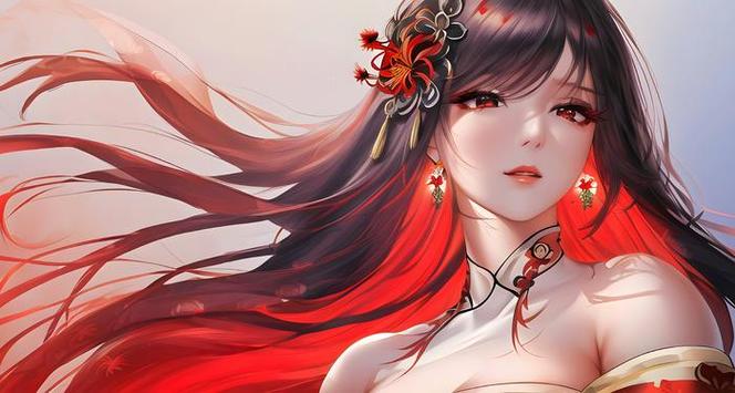 二次元红色系唯美图片截图3