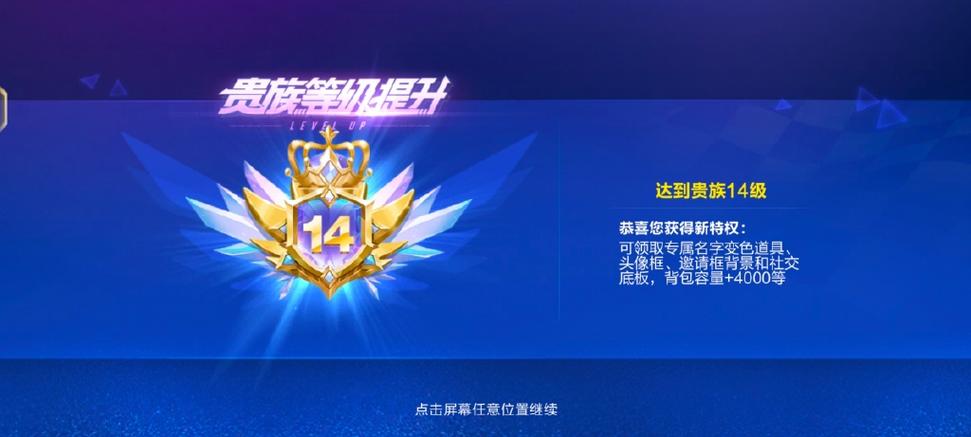 qq飞车贵族等级1-14
