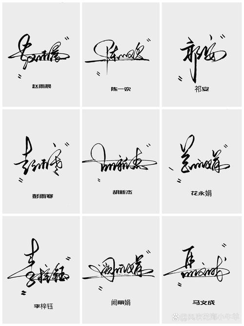 艺术签名设计图标