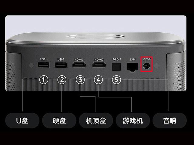 坚果投影机E10如何接音响截图3