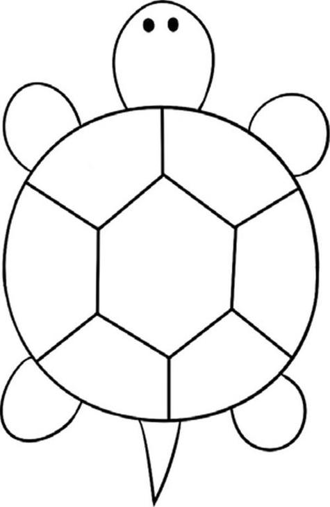 乌龟简笔画